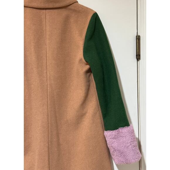 Hutch Blaire Coat Double Breasted Nude Green Lavender Size Small NWOT Timeless - Picture 15 of 16